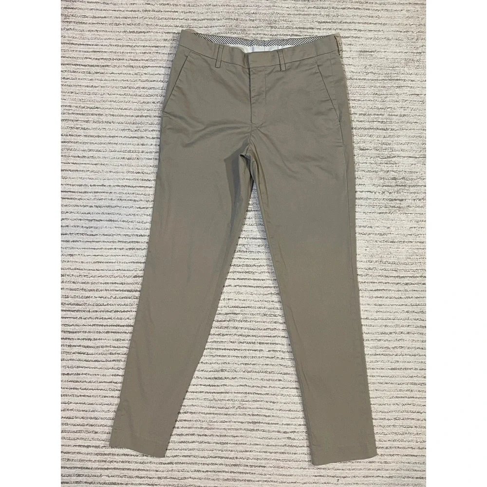 Express Performance Extra Slim Chino Pants Mens 28x32 Taupe Khaki Stretch+